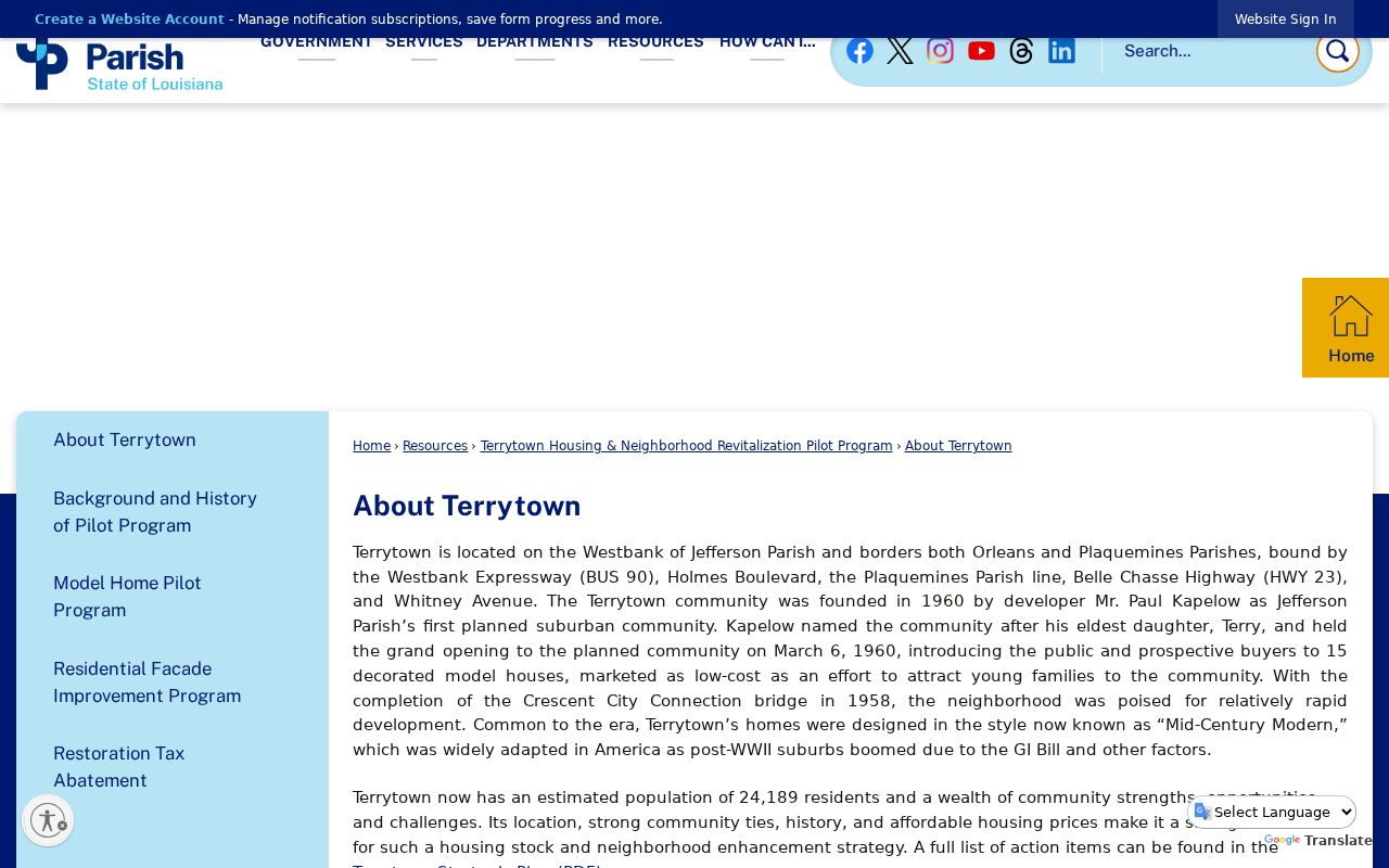 Terrytown residents directory official history